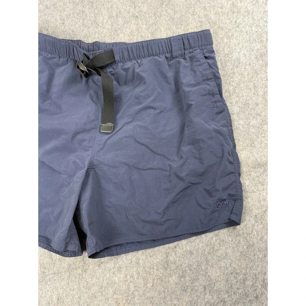 Vintage THE NORTH FACE Shorts Mens Large Blue Belted‎ Outdoor Hiking Lined XXL